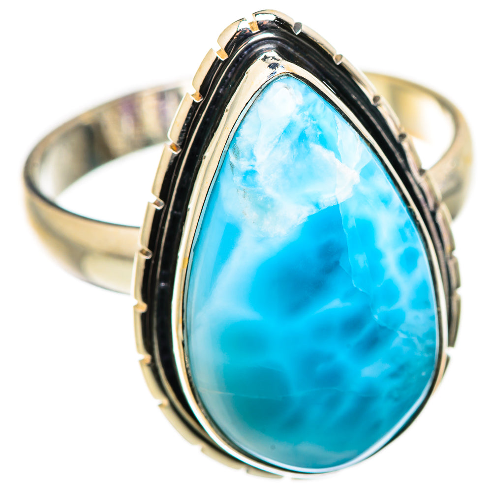 Larimar Rings handcrafted by Ana Silver Co - RING129977 - Photo 2