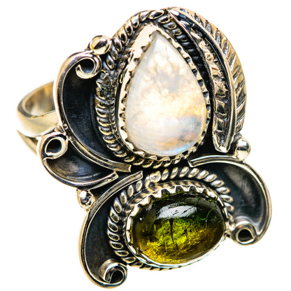 Rainbow Moonstone Rings handcrafted by Ana Silver Co - RING129979 - Photo 2