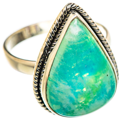 Green Moonstone Rings handcrafted by Ana Silver Co - RING129980 - Photo 2