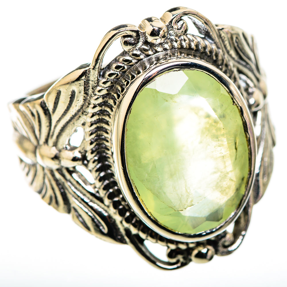 Prehnite Rings handcrafted by Ana Silver Co - RING129981 - Photo 2