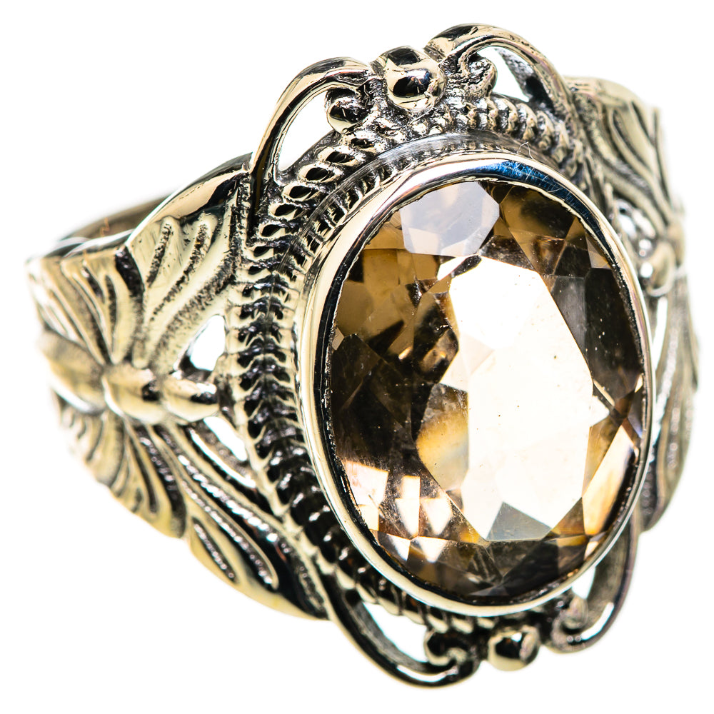 Smoky Quartz Rings handcrafted by Ana Silver Co - RING129982 - Photo 2
