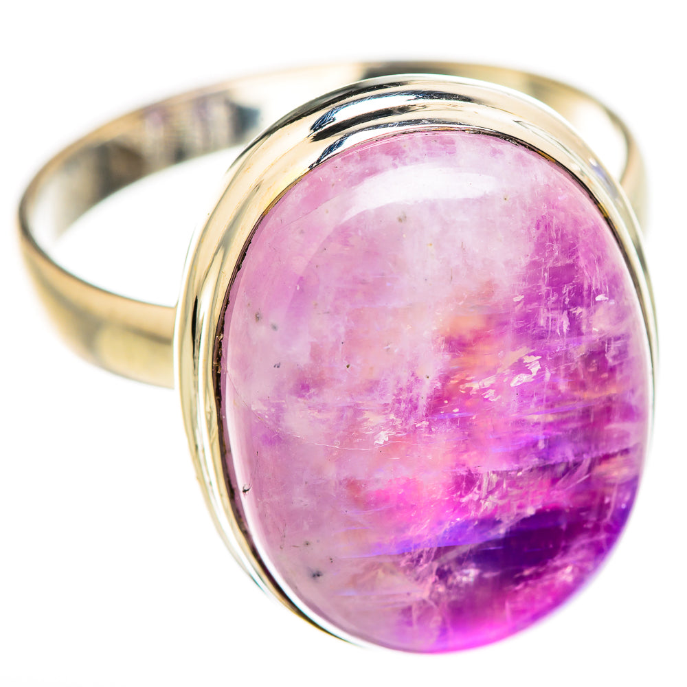 Pink Moonstone Rings handcrafted by Ana Silver Co - RING129984 - Photo 2