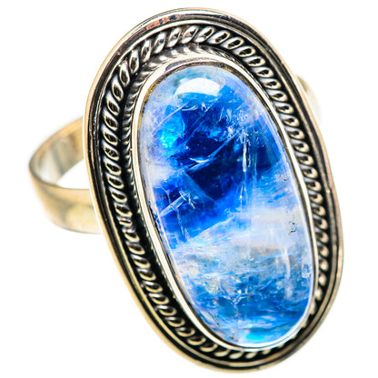 Rainbow Moonstone Rings handcrafted by Ana Silver Co - RING129998 - Photo 2