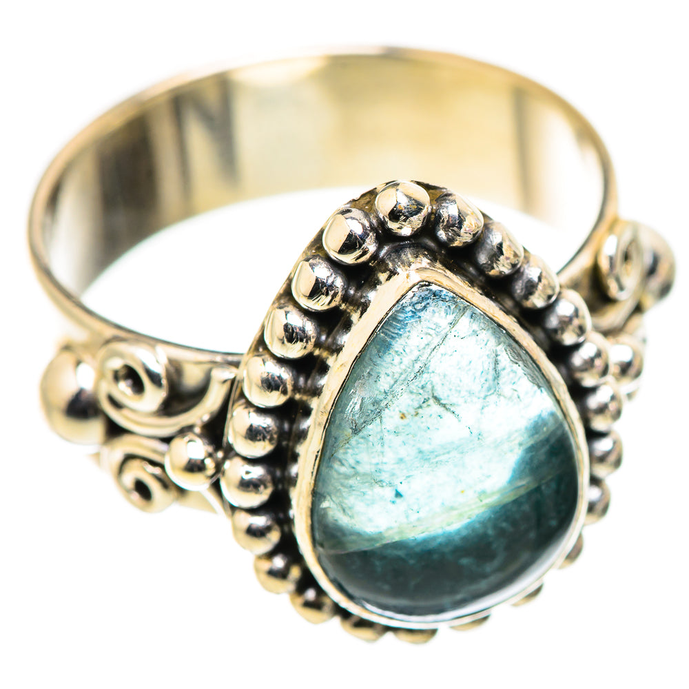 Blue Fluorite Rings handcrafted by Ana Silver Co - RING130001 - Photo 2