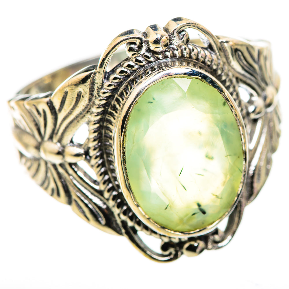 Prehnite Rings handcrafted by Ana Silver Co - RING130004 - Photo 2