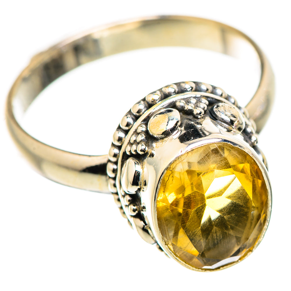 Citrine Rings handcrafted by Ana Silver Co - RING130005 - Photo 2