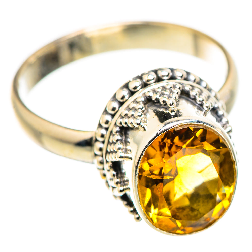 Citrine Rings handcrafted by Ana Silver Co - RING130006 - Photo 2
