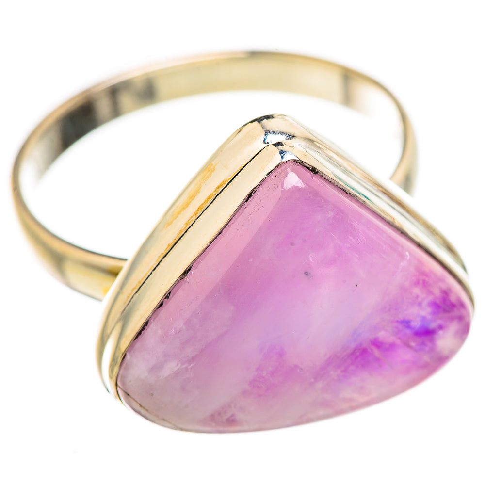 Pink Moonstone Rings handcrafted by Ana Silver Co - RING130007 - Photo 2