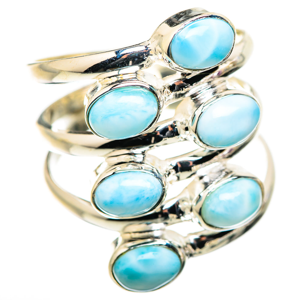 Larimar Rings handcrafted by Ana Silver Co - RING130019 - Photo 2