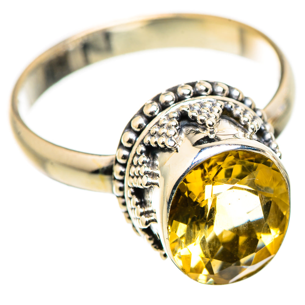 Citrine Rings handcrafted by Ana Silver Co - RING130028 - Photo 2
