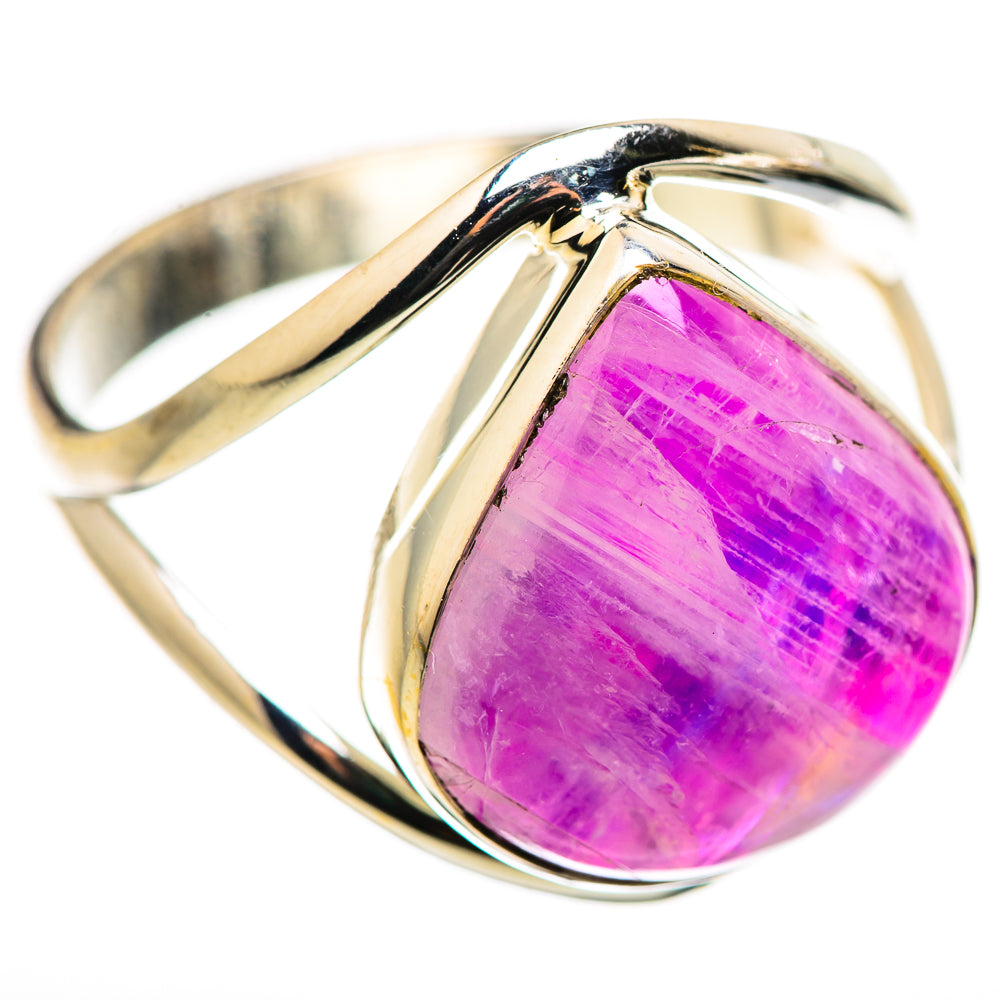 Pink Moonstone Rings handcrafted by Ana Silver Co - RING130029 - Photo 2