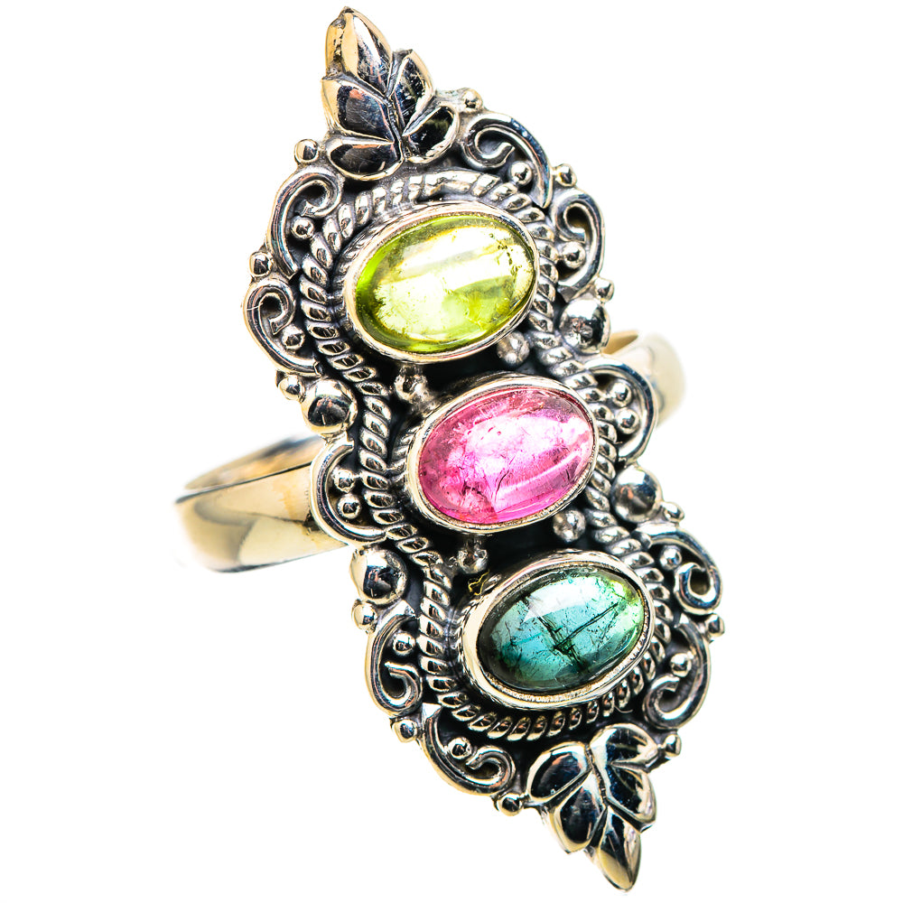 Tourmaline Rings handcrafted by Ana Silver Co - RING130034 - Photo 2