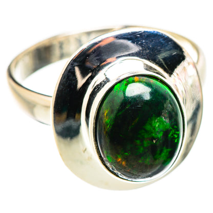 Black Opal Rings handcrafted by Ana Silver Co - RING130038 - Photo 2
