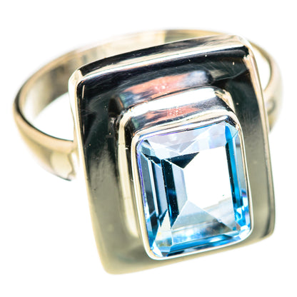 Blue Topaz Rings handcrafted by Ana Silver Co - RING130041 - Photo 2