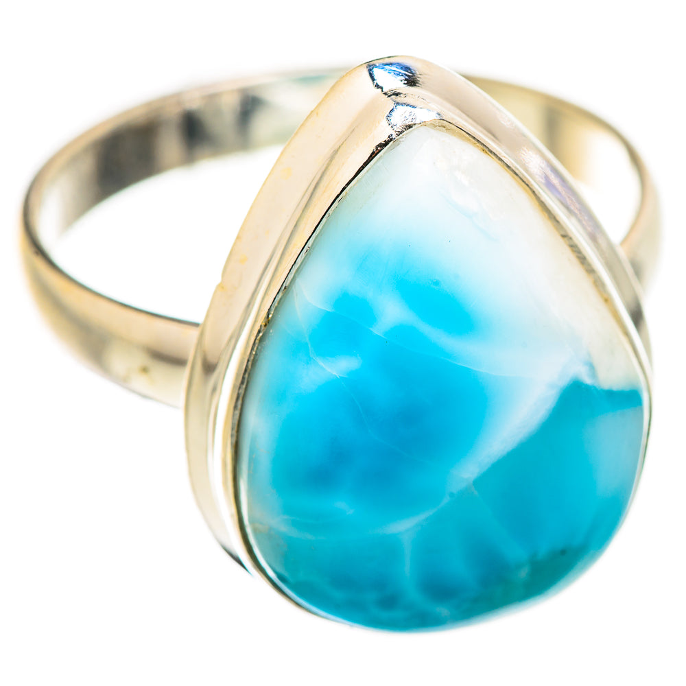 Larimar Rings handcrafted by Ana Silver Co - RING130042 - Photo 2