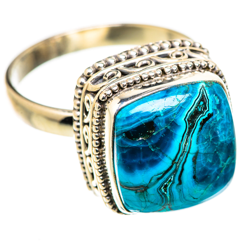 Shattuckite Rings handcrafted by Ana Silver Co - RING130043 - Photo 2