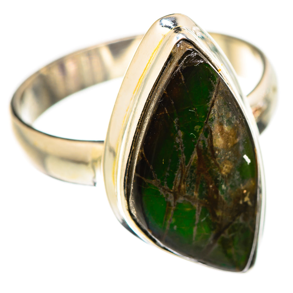 Ammolite Rings handcrafted by Ana Silver Co - RING130047 - Photo 2