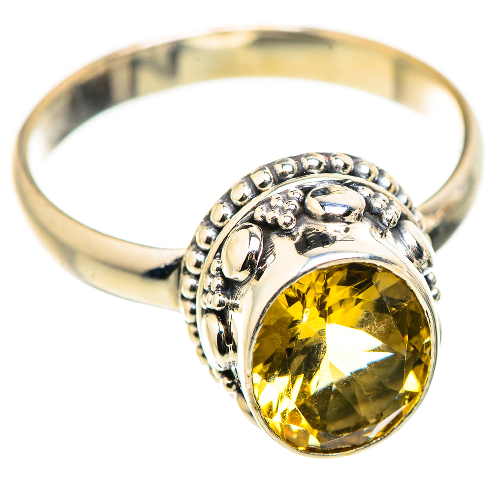 Citrine Rings handcrafted by Ana Silver Co - RING130051 - Photo 2