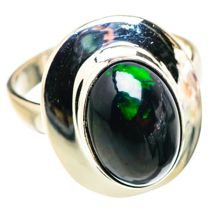 Black Opal Rings handcrafted by Ana Silver Co - RING130062 - Photo 2