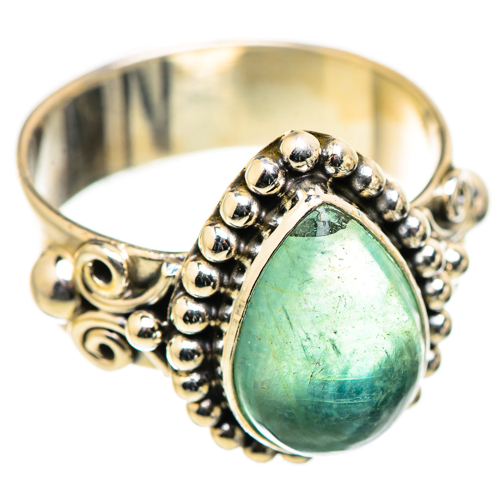 Blue Fluorite Rings handcrafted by Ana Silver Co - RING130064 - Photo 2