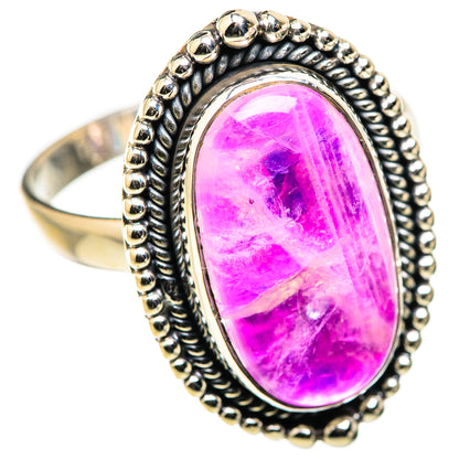 Pink Moonstone Rings handcrafted by Ana Silver Co - RING130079 - Photo 2