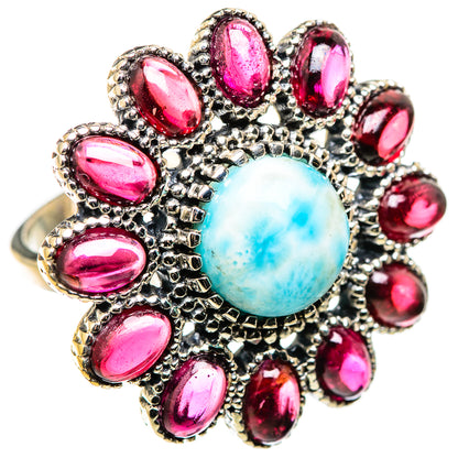 Larimar Rings handcrafted by Ana Silver Co - RING130089 - Photo 2