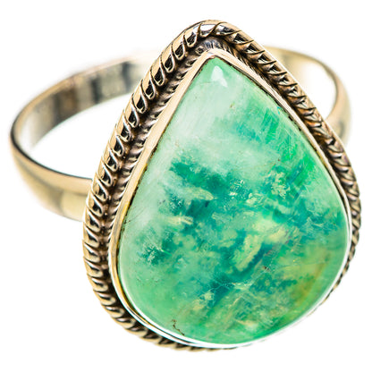 Green Moonstone Rings handcrafted by Ana Silver Co - RING130101 - Photo 2