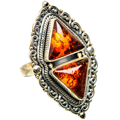 Baltic Amber Rings handcrafted by Ana Silver Co - RING130103 - Photo 2