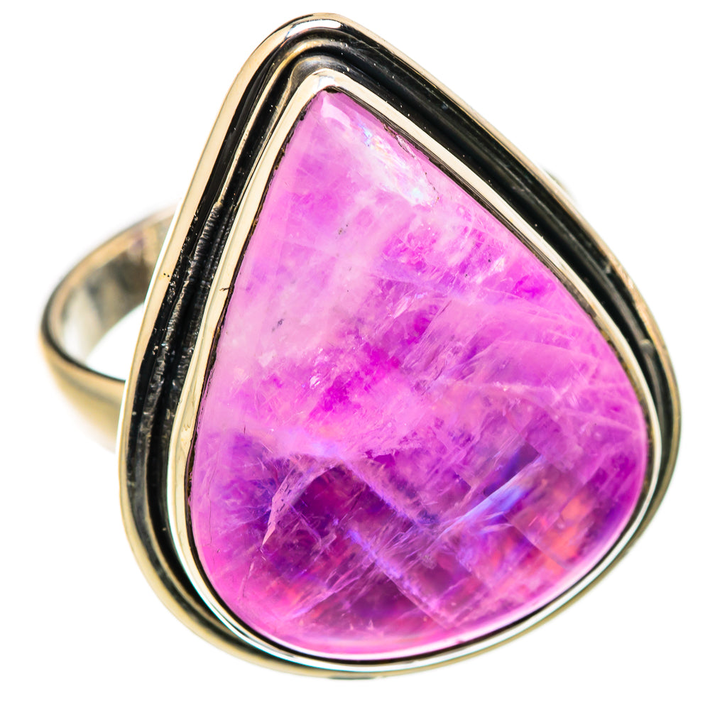 Pink Moonstone Rings handcrafted by Ana Silver Co - RING130106 - Photo 2