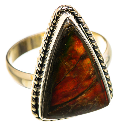 Ammolite Rings handcrafted by Ana Silver Co - RING130108 - Photo 2