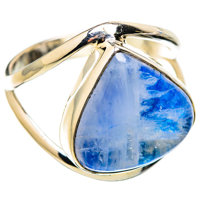 Rainbow Moonstone Rings handcrafted by Ana Silver Co - RING130125 - Photo 2