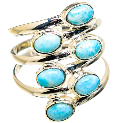 Larimar Rings handcrafted by Ana Silver Co - RING130126 - Photo 2