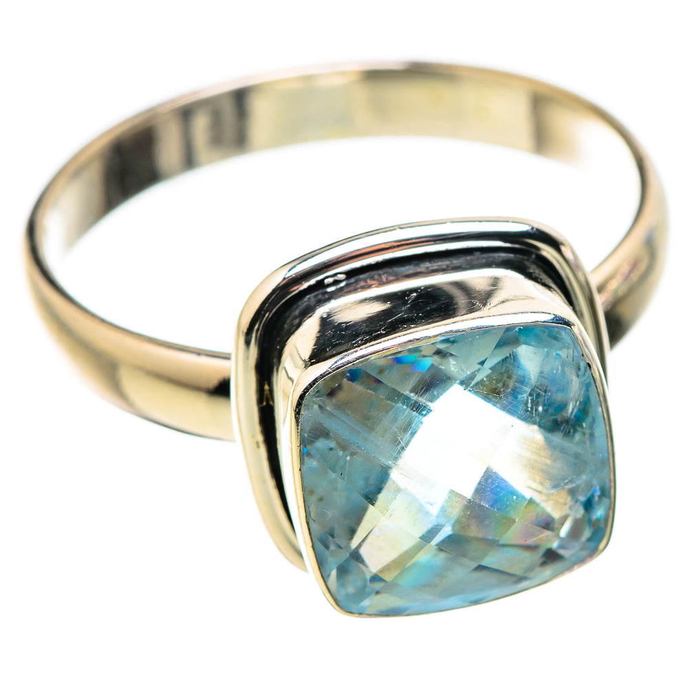 Blue Topaz Rings handcrafted by Ana Silver Co - RING130127 - Photo 2