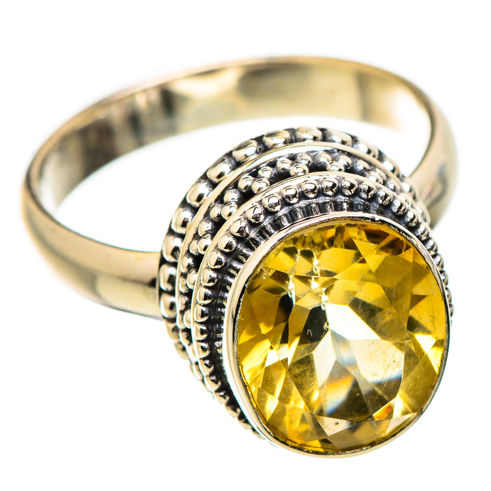 Citrine Rings handcrafted by Ana Silver Co - RING130133 - Photo 2