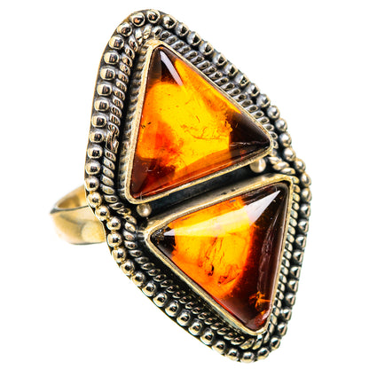 Baltic Amber Rings handcrafted by Ana Silver Co - RING130135 - Photo 2