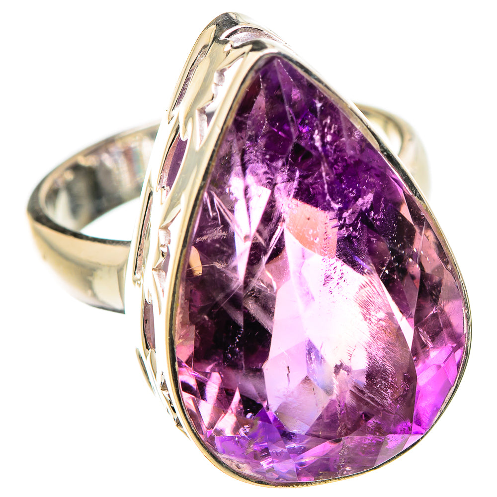 Amethyst Rings handcrafted by Ana Silver Co - RING130139 - Photo 2