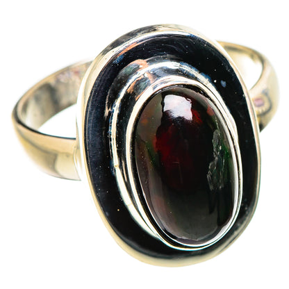Black Opal Rings handcrafted by Ana Silver Co - RING130148 - Photo 2