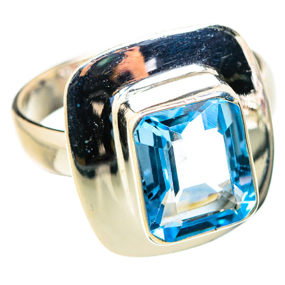Blue Topaz Rings handcrafted by Ana Silver Co - RING130155 - Photo 2