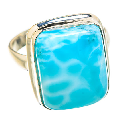 Larimar Rings handcrafted by Ana Silver Co - RING130156 - Photo 2