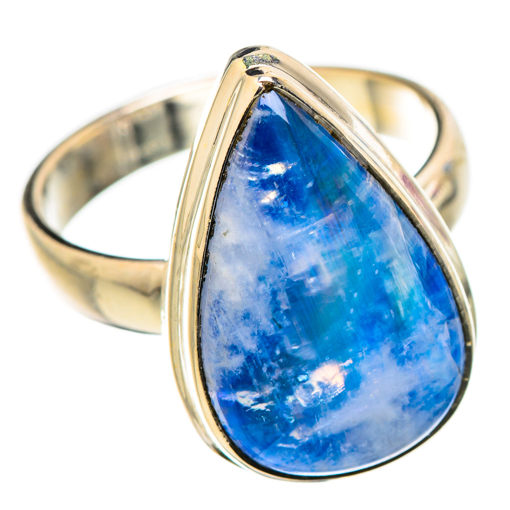 Rainbow Moonstone Rings handcrafted by Ana Silver Co - RING130158 - Photo 2