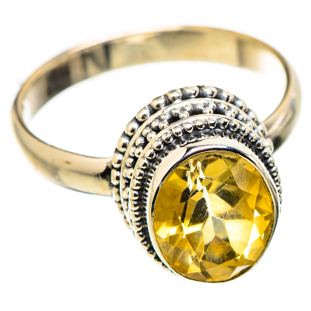Citrine Rings handcrafted by Ana Silver Co - RING130161 - Photo 2