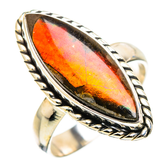 Ammolite Rings handcrafted by Ana Silver Co - RING130166 - Photo 2