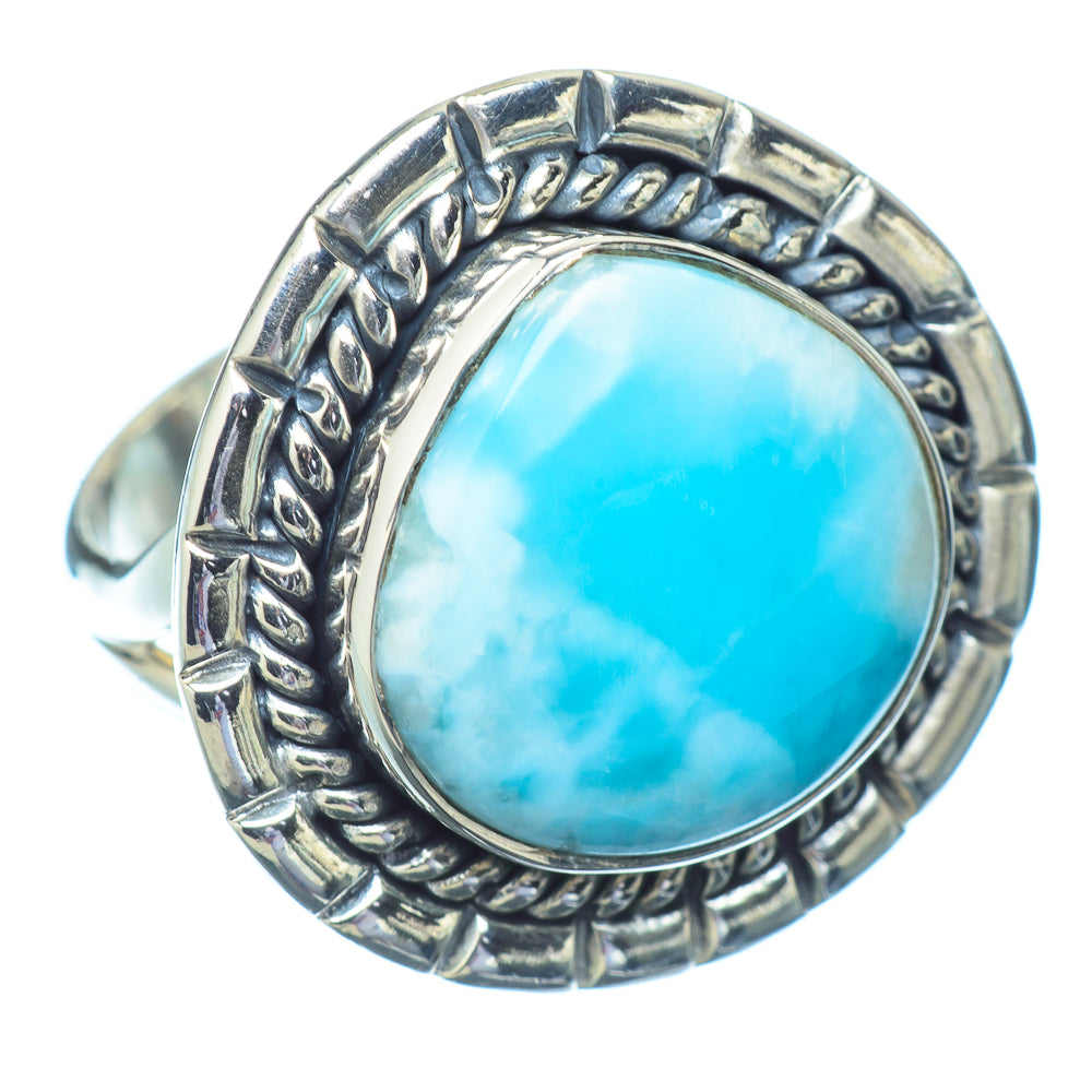 Larimar Rings handcrafted by Ana Silver Co - RING13017