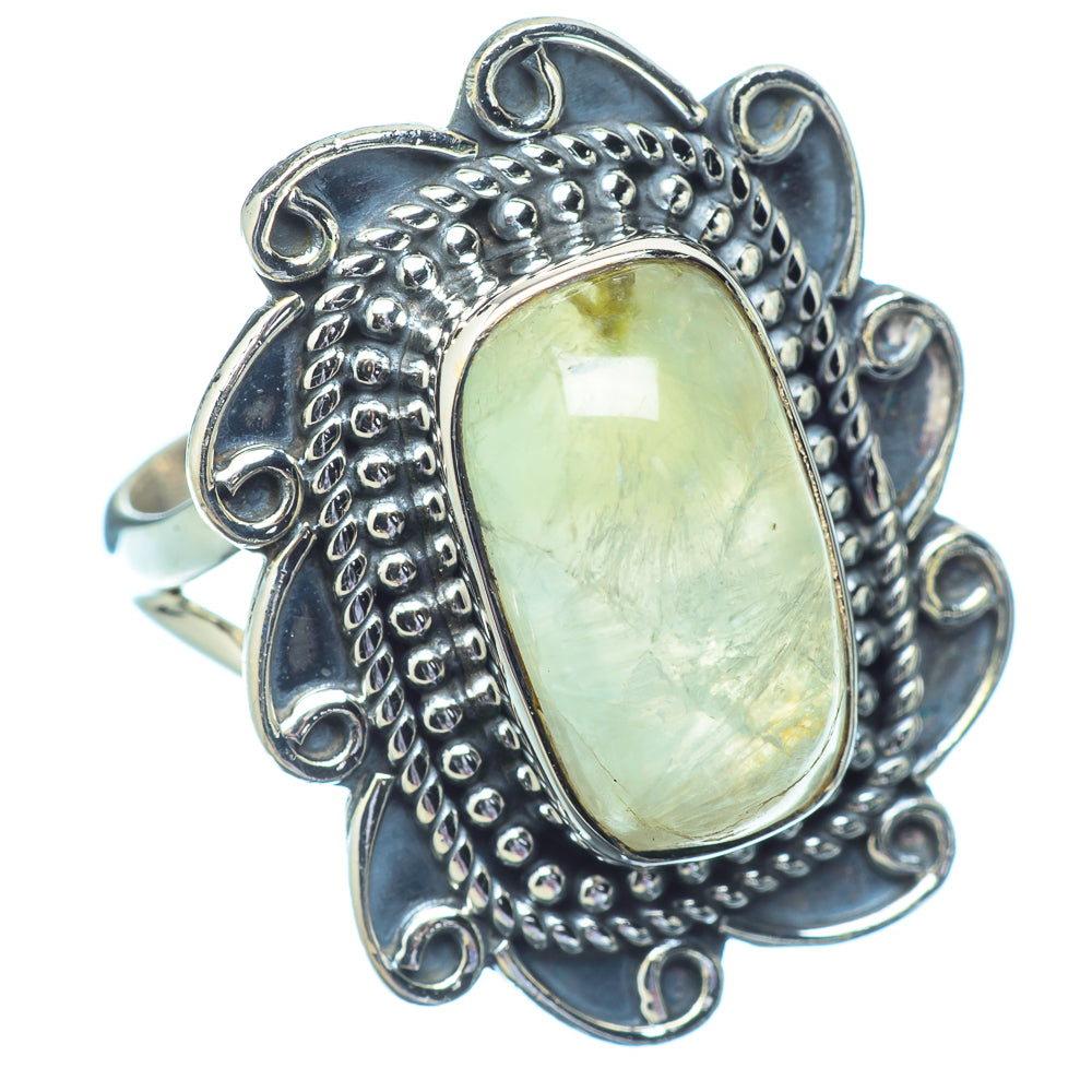 Prehnite Rings handcrafted by Ana Silver Co - RING13018