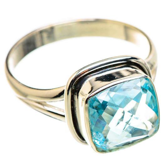 Blue Topaz Rings handcrafted by Ana Silver Co - RING130184 - Photo 2