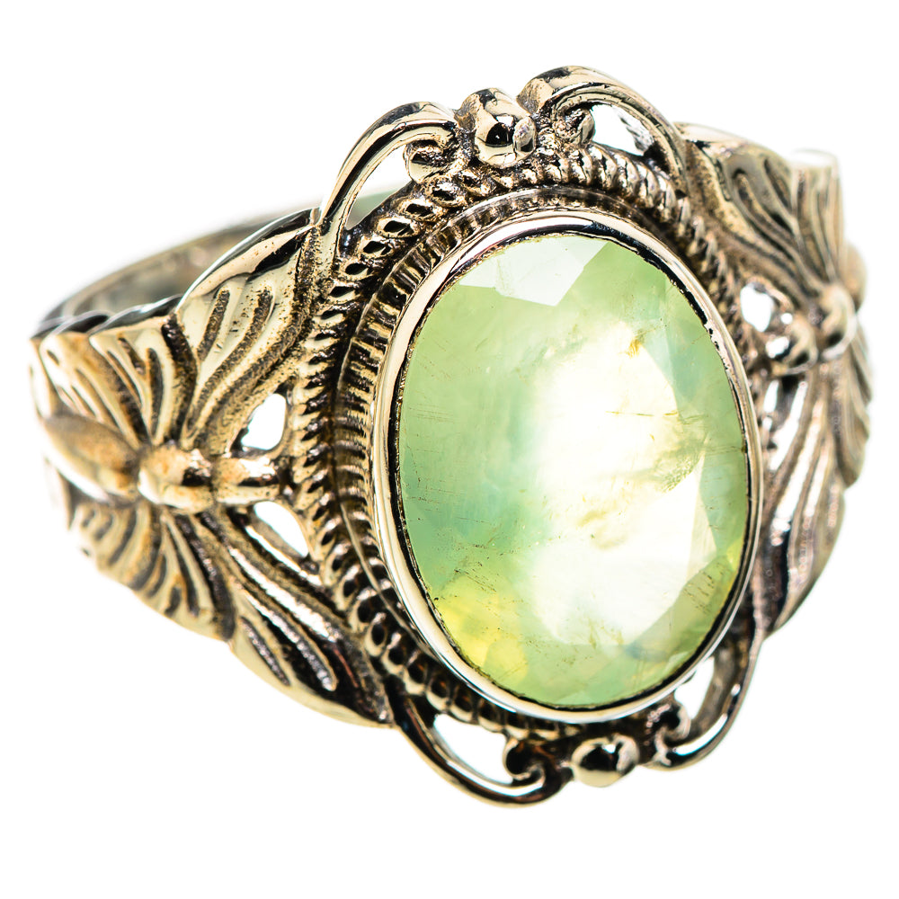 Prehnite Rings handcrafted by Ana Silver Co - RING130187 - Photo 2