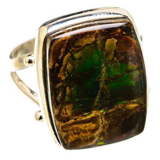 Ammolite Rings handcrafted by Ana Silver Co - RING130188 - Photo 2