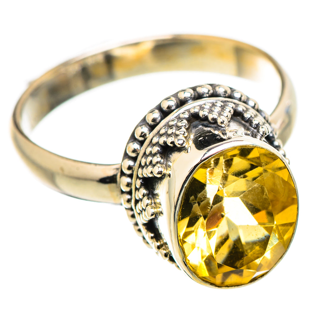 Citrine Rings handcrafted by Ana Silver Co - RING130190 - Photo 2