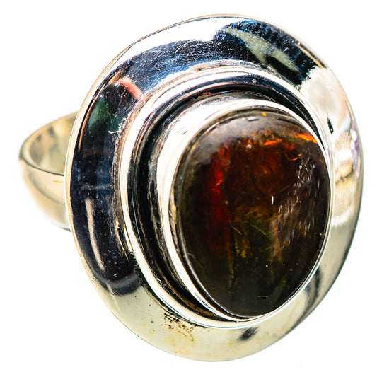 Ammolite Rings handcrafted by Ana Silver Co - RING130195 - Photo 2