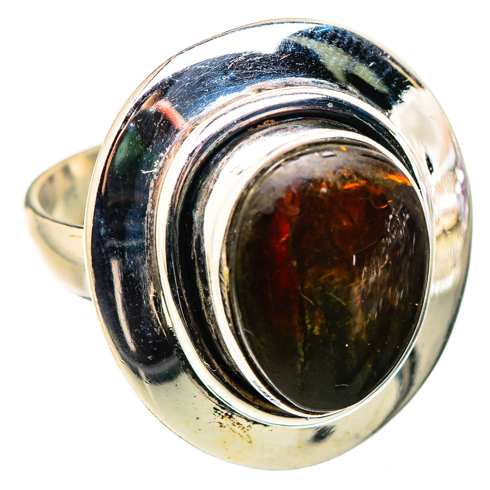Ammolite Rings handcrafted by Ana Silver Co - RING130195 - Photo 2